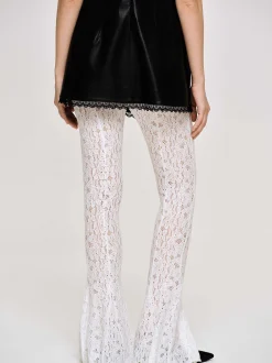 Accessories-Source Unknown Chantilly Lace Pants, White