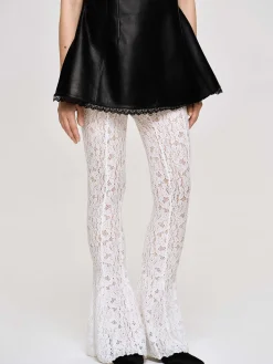 Accessories-Source Unknown Chantilly Lace Pants, White