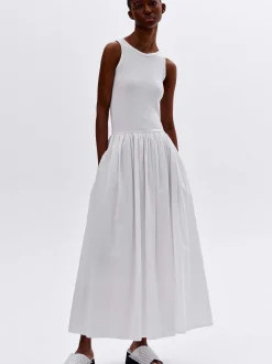Accessories-Source Unknown Cotton Tank Dress, White