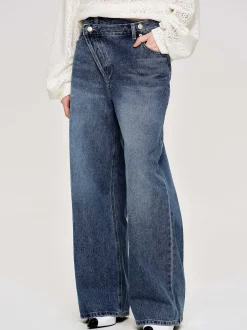 Clothing-Source Unknown Crossover Jeans, Dark Stone Wash