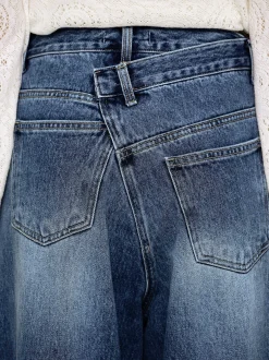Denim-Source Unknown Crossover Jeans, Dark Stone Wash