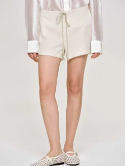 Bottoms-Source Unknown Drawstring Shorts, Alabaster