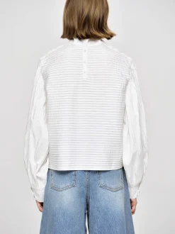 Clothing-Source Unknown Erza Volume Blouse, White