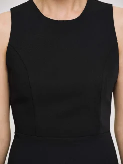 Dresses-Source Unknown Fitted Maxi Dress, Black