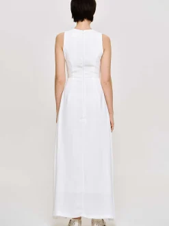 Dresses-Source Unknown Fitted Maxi Dress, White