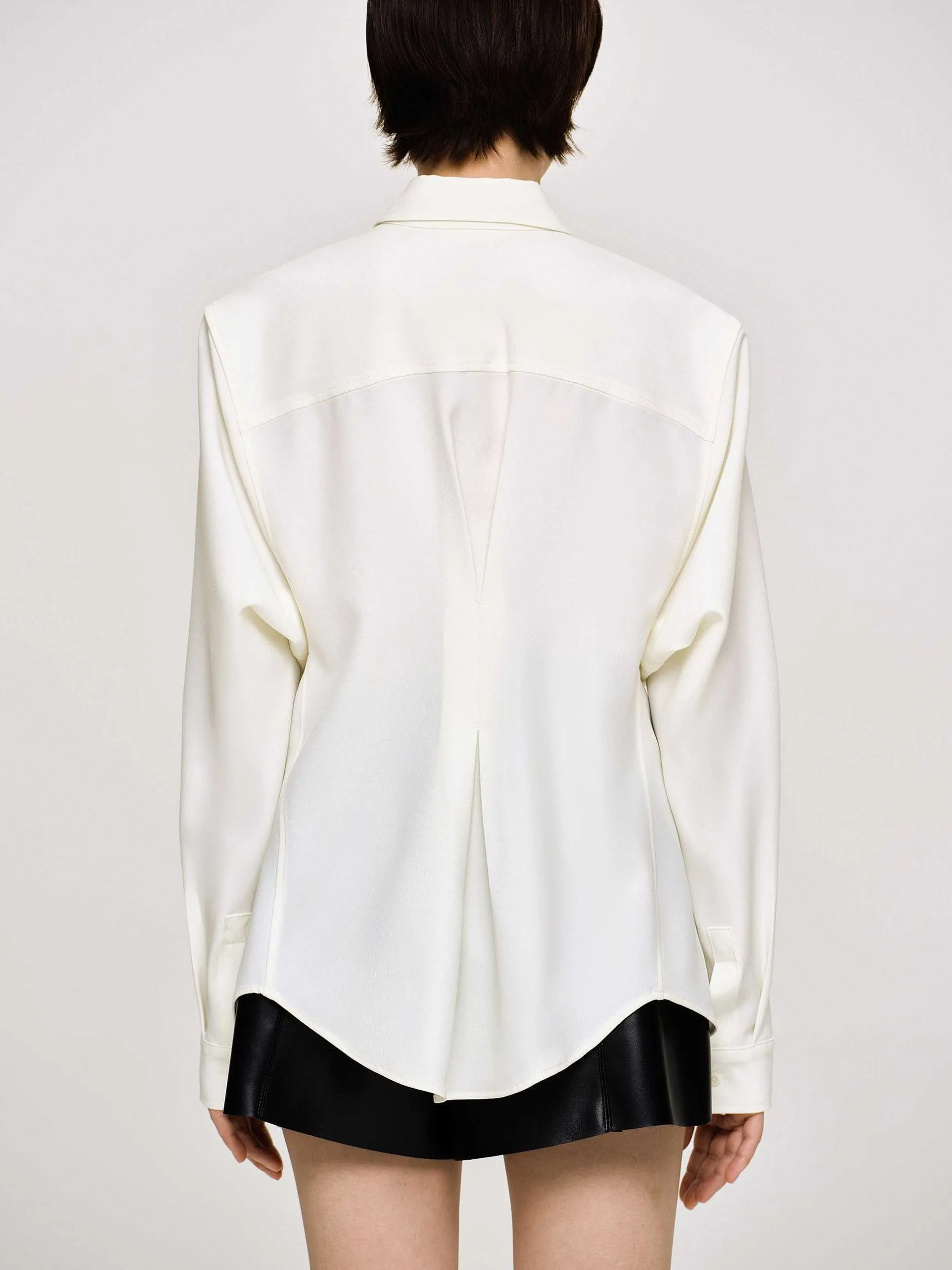 Accessories-Source Unknown Fitted Waist Shirt, Alabaster