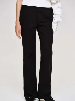 Denim-Source Unknown Flared Long Leg Jeans, Black