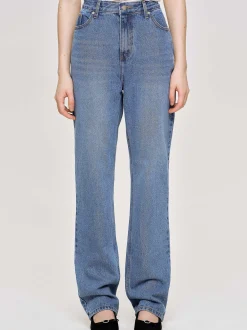 Clothing-Source Unknown Full-Length Slim Jeans, Medium Blue