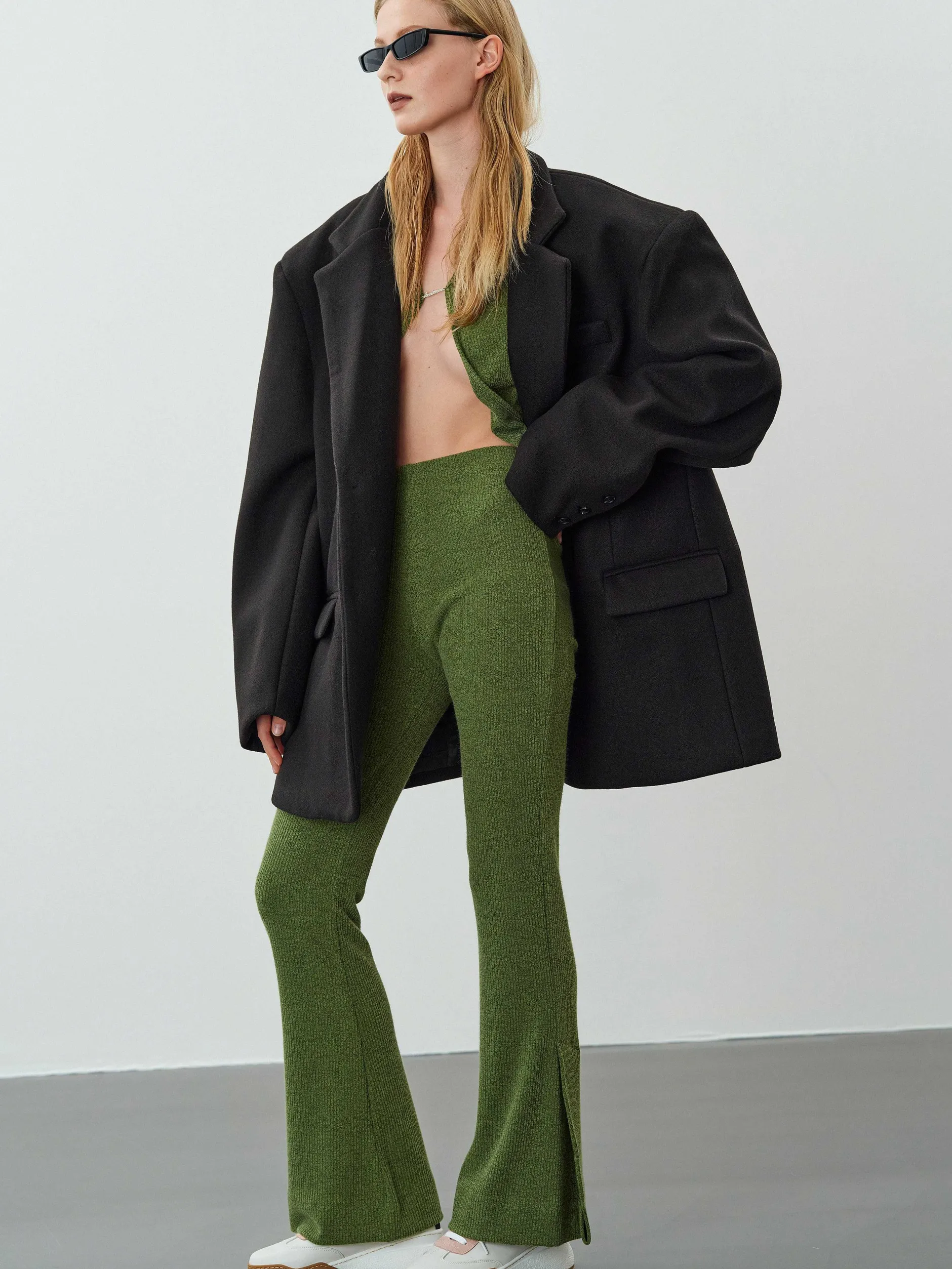 Accessories-Source Unknown Hayk Oversized Boyfriend Blazer, Black