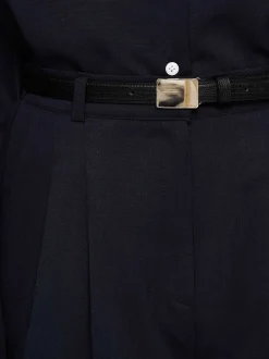 Bottoms-Source Unknown High Rise Angled Shorts, Navy