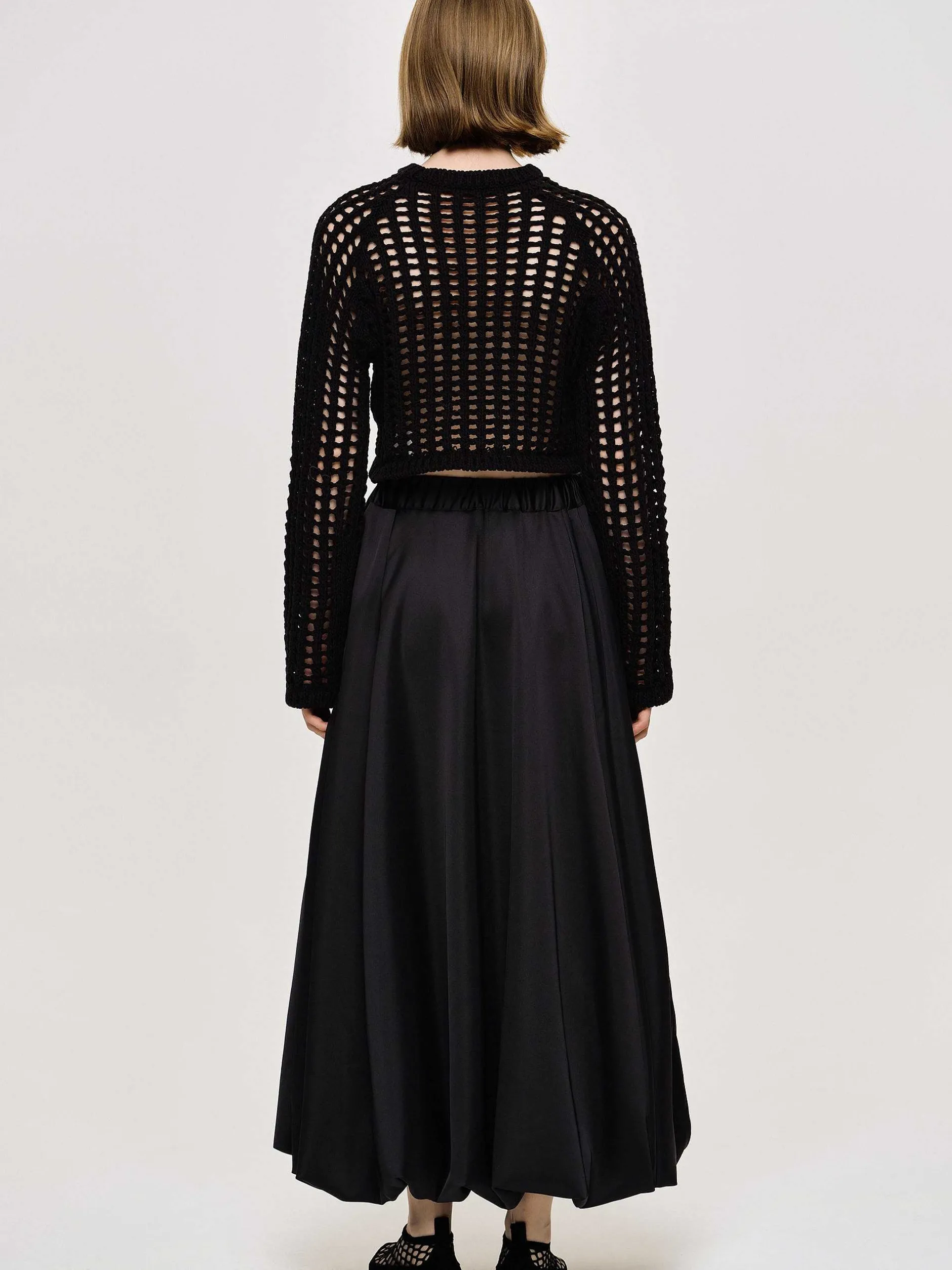 Clothing-Source Unknown Kaleido Puffball Skirt, Black