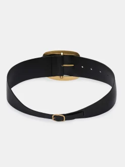 Accessories-Source Unknown Large Pin-Buckle Belt, Black