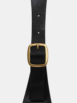 Accessories-Source Unknown Large Pin-Buckle Belt, Black