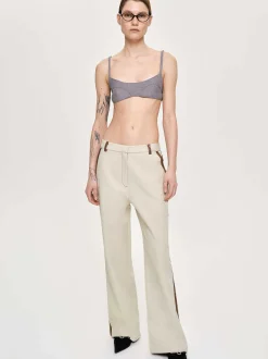 Co-Ords-Source Unknown Leather-Trimmed Pants, Canvas