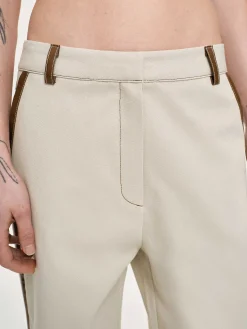 Co-Ords-Source Unknown Leather-Trimmed Pants, Canvas