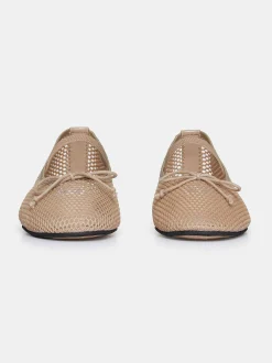 Shoes & Bags-Source Unknown Mary Jane Mesh Ballet Flats, Taupe