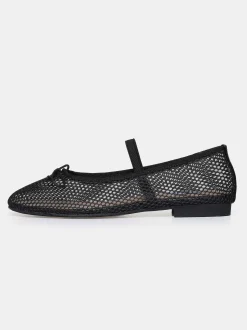 Shoes & Bags-Source Unknown Mary Jane Mesh Ballet Flats, Black