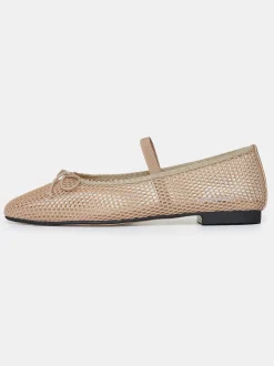 Shoes & Bags-Source Unknown Mary Jane Mesh Ballet Flats, Taupe