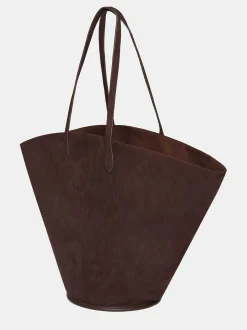 Shoes & Bags-Source Unknown Medium Suede Tote, Toffee