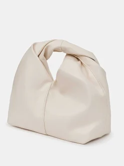 Clothing-Source Unknown Mini Twist Bag, Ivory