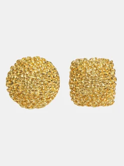 Accessories-Source Unknown Mismatched Earrings, Gold
