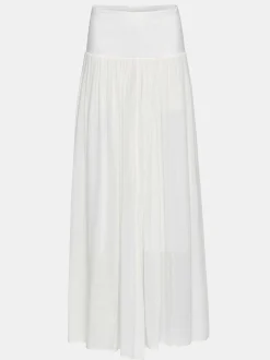 Bottoms-Source Unknown Ocelia Drop Waist Maxi Skirt, White