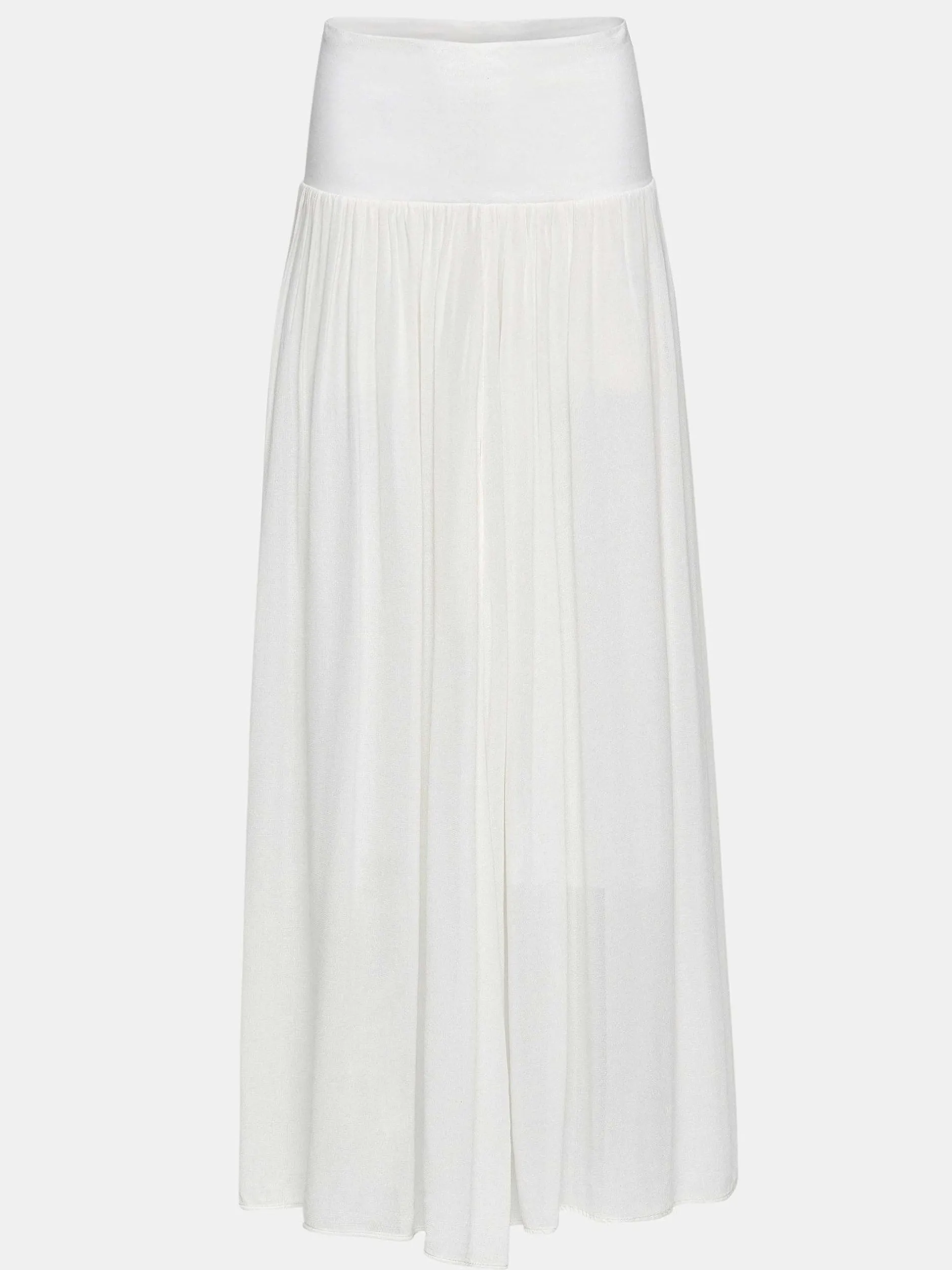 Bottoms-Source Unknown Ocelia Drop Waist Maxi Skirt, White