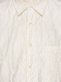 Accessories-Source Unknown Over-Fit Jacquard Shirt, Parchment