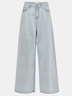 Denim-Source Unknown Oversized Fit Jeans, Light Blue Wash