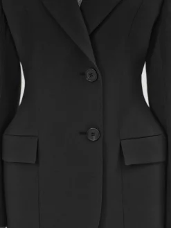Clothing-Source Unknown Poldo Hourglass Blazer, Black