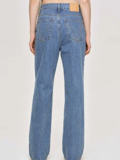 Clothing-Source Unknown Relaxed Straight Jeans, Mid Wash