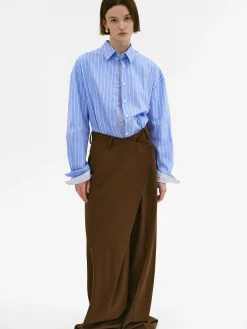 Clothing-Source Unknown Rennert Criss Cross Trousers, Saddle Brown