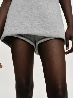 Bottoms-Source Unknown Segura Sweat Mini Skorts, Gainsboro Melange