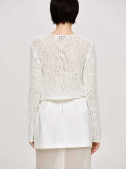 Clothing-Source Unknown Semi-Sheer Knit, Birch