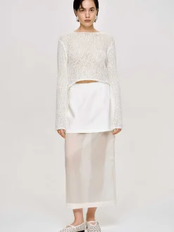Co-Ords-Source Unknown Semi-Sheer Knit, Birch