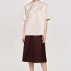 Accessories-Source Unknown Silky Satin T-Shirt, Pink