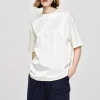 Accessories-Source Unknown Silky Satin T-Shirt, White
