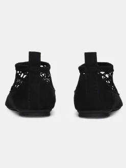 Shoes & Bags-Source Unknown Sock Flat Mesh Ballerina, Black