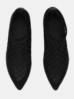 Shoes & Bags-Source Unknown Sock Flat Mesh Ballerina, Black