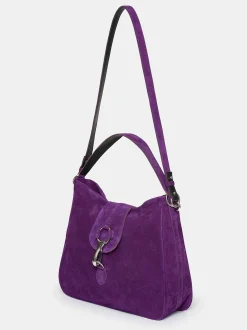 Shoes & Bags-Source Unknown Suede Hobo Bag, Plum