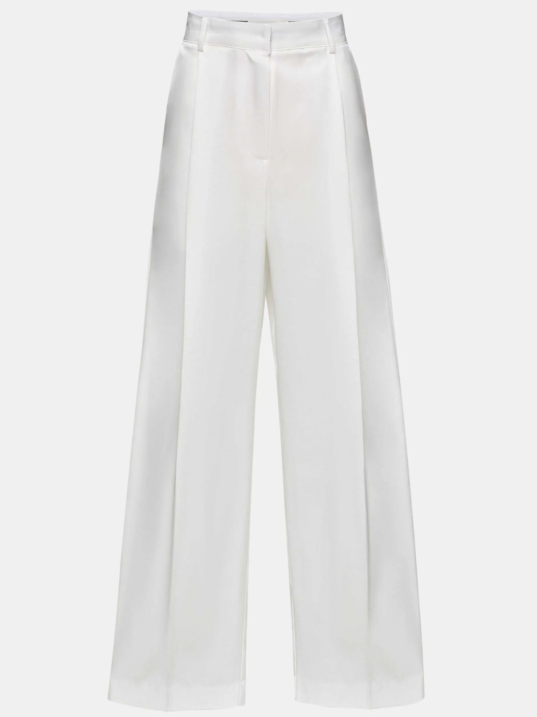 Clothing-Source Unknown Taiamo Fluid Satin Trousers, White