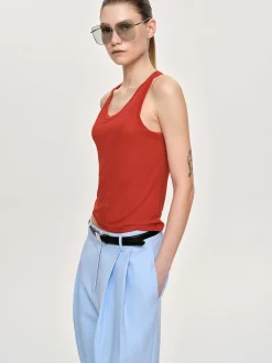 Accessories-Source Unknown Tancel Tank Top, Red