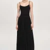 Accessories-Source Unknown Tulle Slip Dress, Black