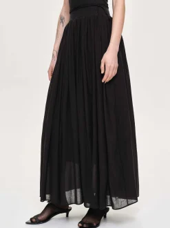 Accessories-Source Unknown Tulle Slip Dress, Black