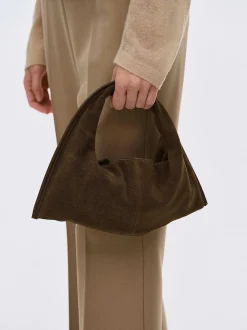 Shoes & Bags-Source Unknown Vida Suede Mini Tote Bag, Walnut