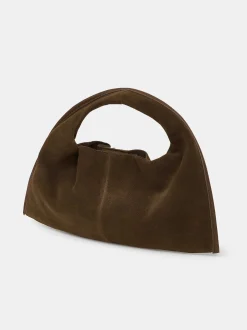 Clothing-Source Unknown Vida Suede Mini Tote Bag, Walnut