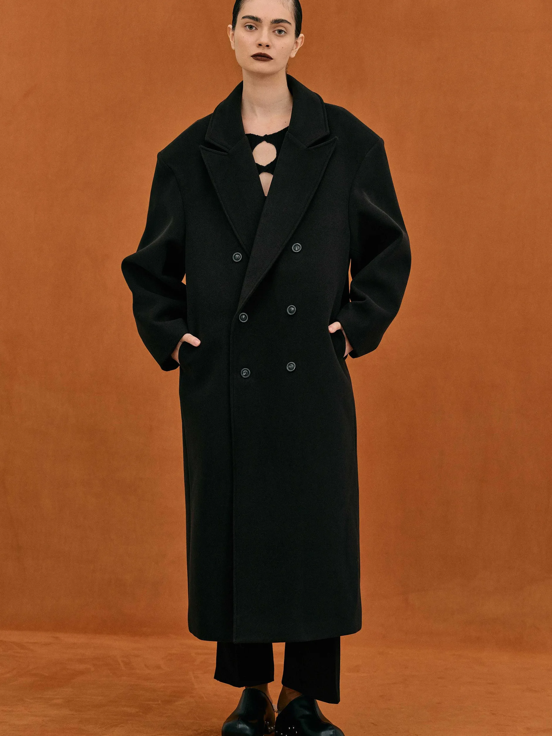 Clothing-Source Unknown Wallis Oversized Grandpa Coat, Black