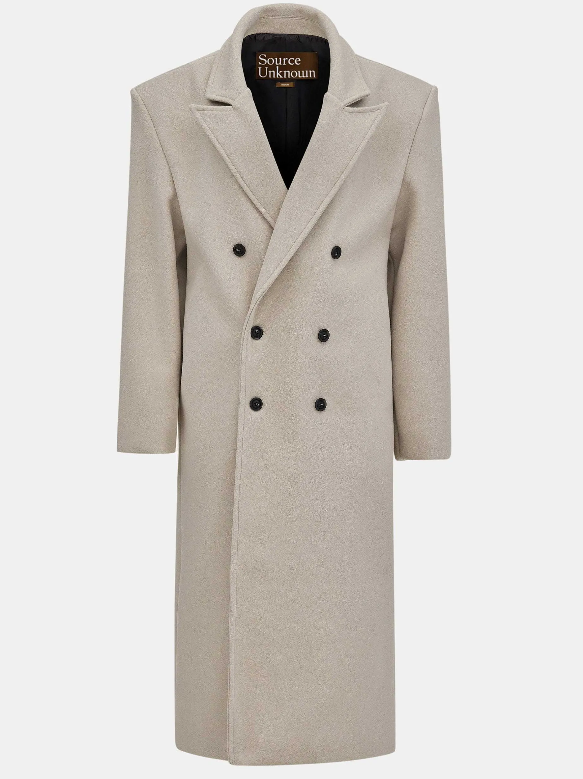 Clothing-Source Unknown Wallis Oversized Grandpa Coat, Beige