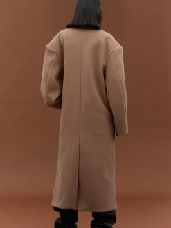 Clothing-Source Unknown Wallis Oversized Grandpa Coat, Latte