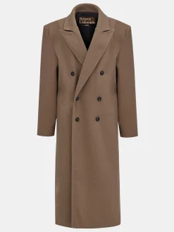 Outerwear-Source Unknown Wallis Oversized Grandpa Coat, Latte